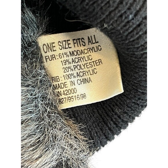 Fur Head Band Unitalla Faux Fox Fur Headband with elastic back Skiing Winter - Picture 3 of 4